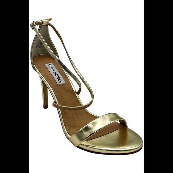 Steve Madden Women's Feliz Heeled Sandal Gold - Medium - Picture 1 of 3